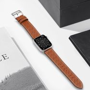 Strap Leather for Apple Watch 42 / 44 / 45 / 49 mm band bracelet - brown, Hurtel