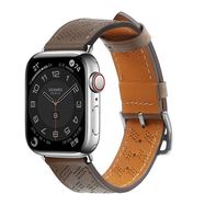 Strap Leather for Apple Watch 42 / 44 / 45 / 49 mm band bracelet - dark brown, Hurtel
