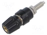 Connector: 4mm banana; socket; 30VAC; 60VDC; 63A; black; PKNI 20 B HIRSCHMANN T&M