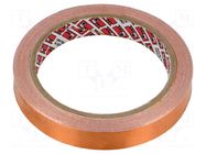 Tape: electrically conductive; W: 15mm; L: 16.5m; Thk: 0.06mm PPI
