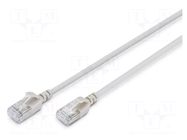 Patch cord; F/FTP; Cat: 6a; RJ45 plug,both sides; stranded; Cu; 1m DIGITUS