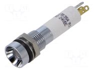 Indicator: LED; recessed; red/green; 24VDC; Ø8mm; 17; connectors EAO