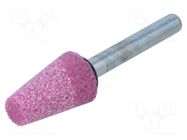 Grindingstone; metal,steel; ceramics; plunger; 6mm; trapezoid ABRA BETA