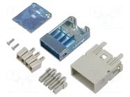 Connector: HDC; contact insert; male; MIXO GIGABIT; PIN: 8; 5A; 50V ILME