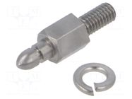 Locking: push-pull; M3; Accessories: fixation screw HARTING