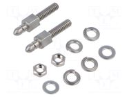 Locking: push-pull; M3; Accessories: fixation screw HARTING