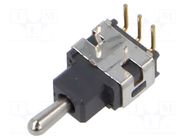 Switch: toggle; Pos: 3; SP3T; (ON)-OFF-ON; 0.1A/28VAC; 0.1A/28VDC NKK SWITCHES