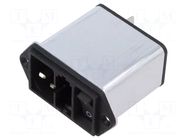 Male; for panel mounting,screw; 4A; Type: shielded SCHURTER