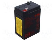 Re-battery: acid-lead; 6V; 4.5Ah; AGM; maintenance-free CSB BATTERY