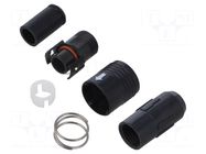 Connector: circular; push-pull; plug; PIN: 12; 2A; HR30; gold-plated HIROSE