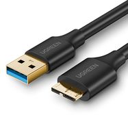 Ugreen US130 10843 USB-A 3.0 - micro USB-B cable 2m - black, Ugreen