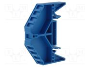 Marker holder; blue; TS35 x 15; -25÷70°C; UL94V-0 WEIDMÜLLER