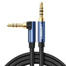Ugreen audio cable AUX angled minijack 3.5 mm 2m blue (AV112), Ugreen