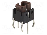 Microswitch TACT; SPST-NO; Pos: 2; 0.05A/12VDC; THT; red; 1.57N; 7mm TE Connectivity