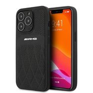AMG Leather Curved Lines case for iPhone 13 Pro Max - black, Mercedes