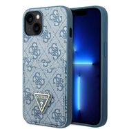 Guess GUHCP13MP4TPB iPhone 13 6.1&quot; blue/blue hardcase 4G Triangle Logo Cardslot, Guess