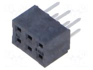 Connector: PCB-cable/PCB; socket; female; PIN: 6; Milli-Grid; THT MOLEX