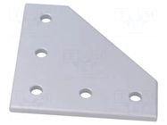 Flat bar; for profiles; triangular; W: 88.5mm; H: 5mm; L: 88.5mm FATH