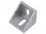 Angle bracket; for profiles; W: 36mm; H: 36mm; L: 36mm; aluminium FATH