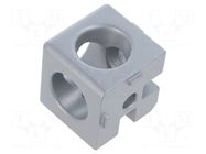 Mounting coupler; for profiles; hexagonal; W: 40mm; H: 40mm; L: 40mm FATH