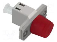 Adapter; FC/UPC,LC/UPC; grey QOLTEC