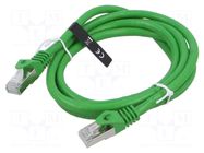 Patch cord; S/FTP; Cat: 6a; RJ45 plug,both sides; wire; OFC; 1.5m VENTION