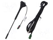 Antenna; car top,automotive,external; 265mm; UHF; universal; 5m MTA