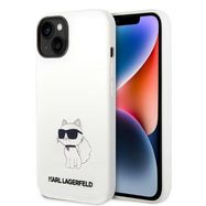 Karl Lagerfeld Silicone Choupette case for iPhone 14 Plus - white, Karl Lagerfeld