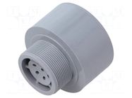 Signaller: sound; buzzer; 24VDC; 24VAC; 90dB(d=1m); IP30; grey WERMA