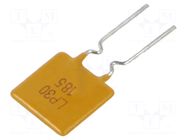 Fuse: PTC polymer; 1.85A; Imax: 40A; THT; Iswitch.max: 9.25A WAYON