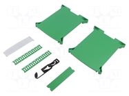 Enclosure: for DIN rail mounting; Y: 101mm; X: 27mm; Z: 125mm; green ITALTRONIC