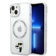 Karl Lagerfeld KLHMP14MHNKCIT iPhone 14 Plus 6.7&quot; hardcase transparent Iconic Karl&amp;Choupette Magsafe, Karl Lagerfeld