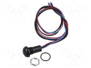 Switch: push-button; Pos: 2; SPST-NO; 0.5A/48VAC; 5A/28VDC; IP67 APEM