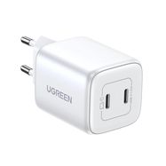 GaN Fast Charger 2 x USB-C 45W QC PD Ugreen CD294 - White, Ugreen