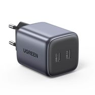 Quick charger GaN 2 x USB-C 45W QC PD Ugreen CD294 - gray, Ugreen