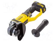 Angle grinder; battery; 0÷8.5krpm; 125mm; 18VDC; Features: 1 gear STANLEY