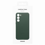 Samsung Leather Cover case for Samsung Galaxy S23+ case made of natural leather green (EF-VS916LGEGWW), Samsung