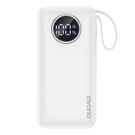 Dudao powerbank 10000mAh USB-A / USB-C 22.5W with built-in Lightning cable and USB-C white (K15sW), Dudao