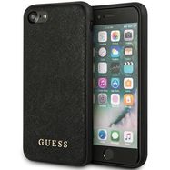 Guess GUHCI8PSASBBK iPhone 7/8 / SE 2020 / SE 2022 black/black Saffiano Strap, Guess