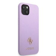 Guess GUHCP13MPS4MU iPhone 13 6.1&quot; purple/purple hardcase Saffiano 4G Small Metal Logo, Guess