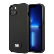 Karl Lagerfeld KLHCP13MSFMP2K iPhone 13 6.1&quot; hardcase black/black Saffiano Plaque, Karl Lagerfeld