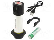 Torch: camping; IP66; 5lm,550lm,750lm; 240h; 3700-4200K LEDLENSER