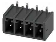 PCB headers, nominal cross section: 1.5 mm2, color: black, n PHOENIX CONTACT