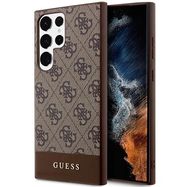 Guess GUHCS23LG4GLBR S23 Ultra S918 brown/brown hardcase 4G Stripe Collection, Guess