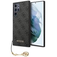 Guess GUHCS23LGF4GGR S23 Ultra S918 grey/grey hardcase 4G Charms Collection, Guess