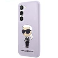 Karl Lagerfeld KLHCS23MSNIKBCU S23+ S916 hardcase purple/purple Silicone Ikonik, Karl Lagerfeld
