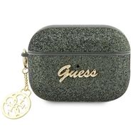 Guess GUAP2GLGSHA AirPods Pro 2 cover green/kaki Glitter Flake 4G Charm, Guess