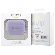 Guess GUAP2LSCHSU AirPods Pro 2 cover purple/purple Silicone Charm Heart Collection, Guess
