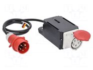 Inrush current limiter; 5G1.5mm2; 1.5m; rubber; black; 16A; MIXO AS SCHWABE