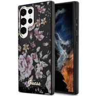 Guess GUHCS23LHCFWSK S23 Ultra S918 black/black hardcase Flower Collection, Guess